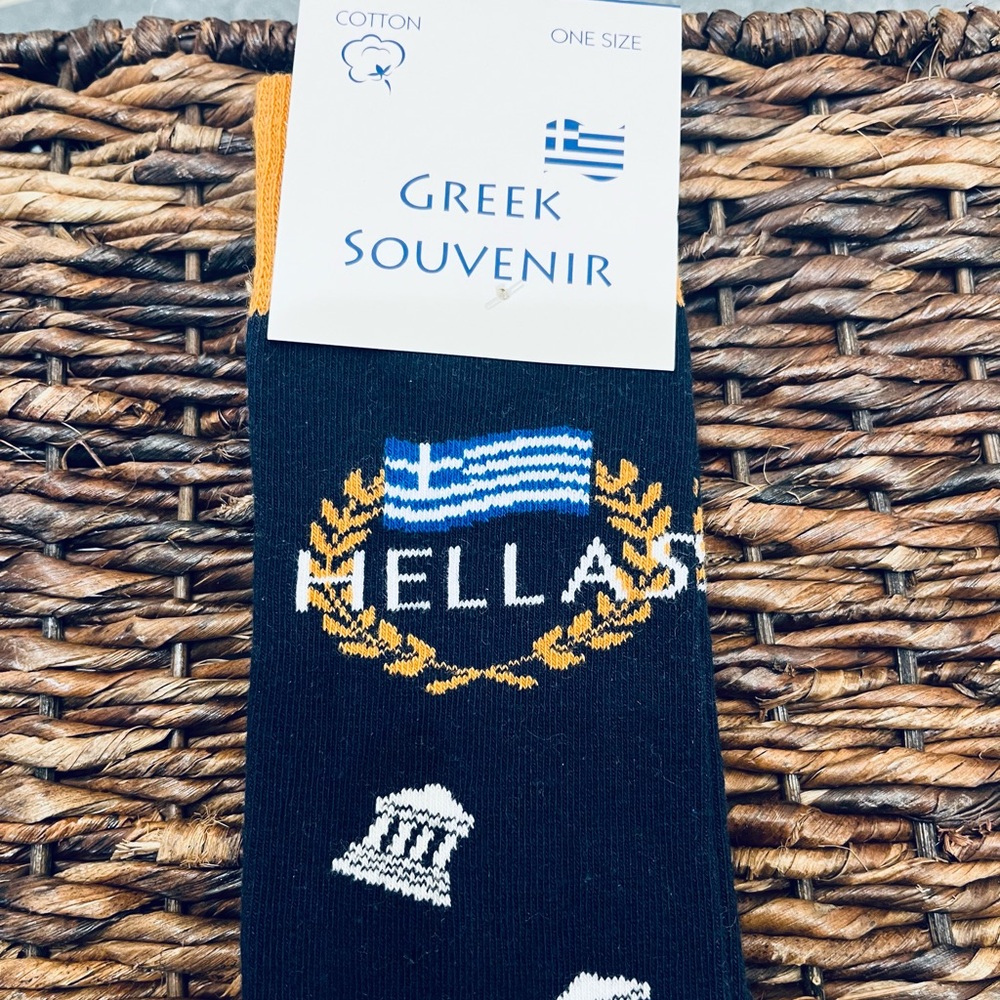 Hellas-Greece Parthenon Novelty Socks